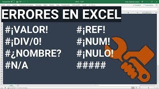 Errores de fórmulas en Excel y cómo solucionarlos EXCELeINFO [upl. by Strage590]