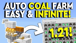 BEST INFINITE COAL FARM 121 Minecraft Bedrock  MCPEXboxPS4Nintendo SwitchWindows 10 [upl. by Ilan834]