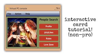 tutorial on this interactive nonpro carrd  © hyomaq [upl. by Hindorff]