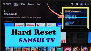 SANSUI TV  How to Hard Reset  Factory Reset SANSUI Android TV and Setup the from Beginning [upl. by Macknair]