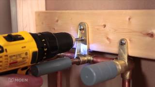 How to Install a Moen Wallmount Bathroom Faucet [upl. by Cissy464]