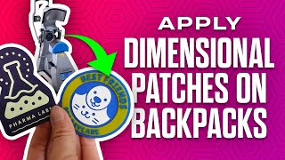 How to Heat Press PVC Patches on a Backpack [upl. by Mitzi]