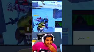 kinganbru reaction GodlSimpp 1v4 DBS Team SLY😱🤯 bgmi bmps bgis shortvideo godlsimp pubgmobile [upl. by Anilah531]