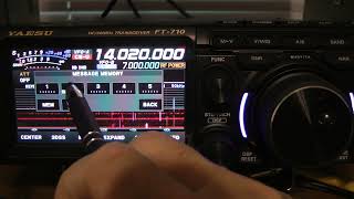 Yaesu FT710 CW setup APF Morse Code [upl. by Giannini855]