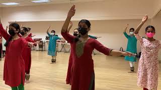 Kathak to Christmas Music by Charlotte Moraga [upl. by Dnarud]