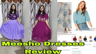 Meesho Dresses review  maxi gowns review  Shopping haul 🛒🛍️ [upl. by Clintock]