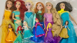 Elsa Doll Dress Transformation  DIY Miniature Ideas for Barbie Wig Dress Faceup and More [upl. by Bough]