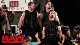 The Shield make their entrance together for the first time in three years Raw Oct 16 2017 [upl. by Laehpar]