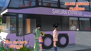 ALICE MEGAN amp FRIENDS ALICE DAN KARIN DITINGGAL  SAKURA SCHOOL SIMULATOR [upl. by Osnofedli]