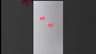 Ribbon Stitch 🎀🎗️youtubeshorts trendingshorts ribbonembroidery artandcraft [upl. by Ric418]