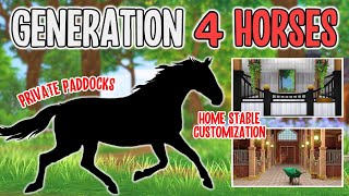 GENERATION 4 HORSES PRIVATE PADDOCK amp HOME STABLE CUSTOMIZATION amp MORE [upl. by Kalmick]