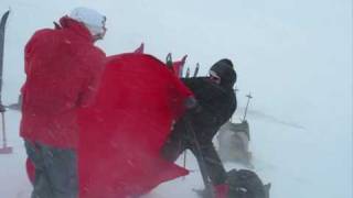 Hilleberg Windsack tested during a Snow Blizzard SylarnaSweden [upl. by Moriyama]