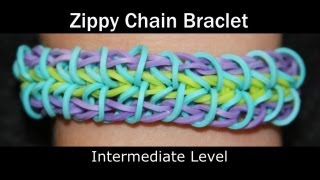 Rainbow Loom® Zippy Chain Bracelet [upl. by Sousa]