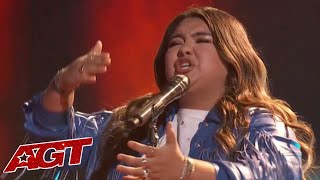 19YearOld Texas Singer Kristen Cruz BRINGS THE HOUSE DOWN On Americas Got Talent LIVE [upl. by Yral]