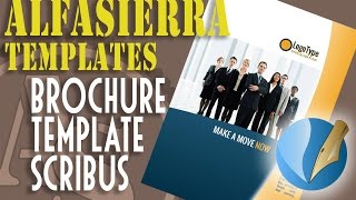 Scribus Template  a Brochure [upl. by Katharina635]