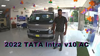 2022 TATA Intra v10 AC  Diesel  power steering  review  walkaround  Pratap Tata commercial [upl. by Acirre642]