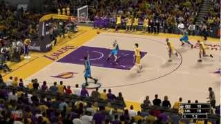 OKC Thunder vs LA Lakers 96105  Staples Center 01272013 HD NBA2K13Forecast [upl. by Wendi]