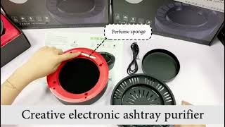 USB Rechargeable Smokeless Ashtray Air Purifier [upl. by Gisser]