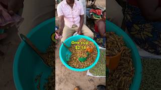 Eating expensive GRASSHOPPERS in streets 🇺🇬😄😄 delicious food deliciousday breakfast break [upl. by Dot596]