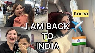 Ghar wapsi🇮🇳Finally i came back to India from Korea Met fans at airport [upl. by Lewellen783]