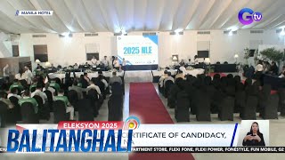 Paghahain ng Certificate of Candidacy umarangkada na  Balitanghali [upl. by Refinnaj]