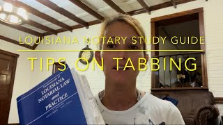 How to tab the Louisiana Notary Study Guide [upl. by Dalpe]