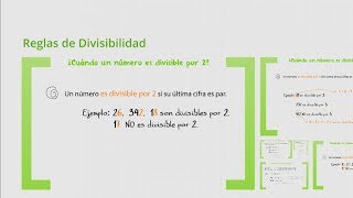 Divisibilidad Numérica 23  Reglas de divisibilidad y cálculo de divisores [upl. by Aivle606]