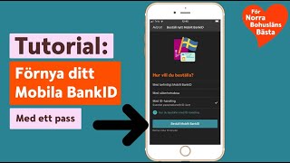 Förnya Mobilt BankID med pass [upl. by Hardman249]