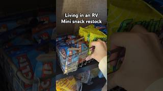 Living in an RV mini snack restock 😋☀️ rv rvliving rvlifestyle restock asmr shorts [upl. by Casmey]