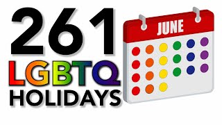 261 LGBTQ Holidays 2022 Calendar [upl. by Beverle]