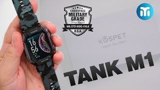 Novo Smartwatch KOSPET TANK M1  Tem até Certificação Militar [upl. by Eleda216]