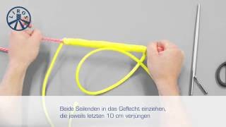 Dyneema Spleißen  LIROS Seil Verbindungsspleiß Dyneema [upl. by Oiragelo]