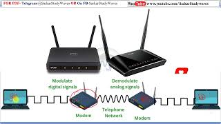 What is Modem  Modulator and Demodulator  Analog to digital Signal By Arvind [upl. by Wolsky797]