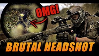 BRUTAL HEADSHOT paintball sniper destroying everyone [upl. by Benita337]