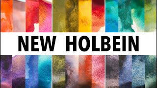 NEW Granulating Holbein Watercolors FINALLY [upl. by Iams]