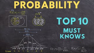 Probability Top 10 Must Knows ultimate study guide [upl. by Nica]