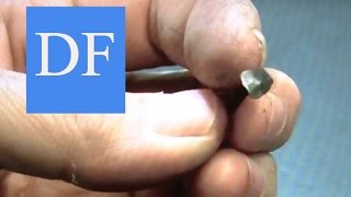 Blacksmithing project  Forging Rosehead Nails [upl. by Meean]