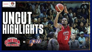 FINAL THREE MINUTES UNCUT of Brgy Ginebras WIN against Meralco 🔥  PBA SEASON 49 GOVERNORS CUP [upl. by Sama]