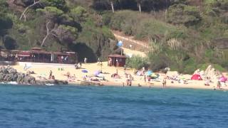 Boat coast trip from Lloret de mar to Blanes  Spain  part 2 [upl. by Neelya357]