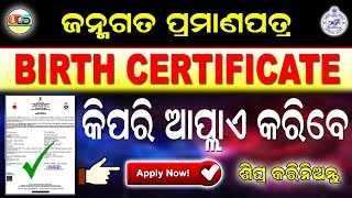 How to apply Birth Certificate Online Odisha II Birth Certificate Odisha Online apply II [upl. by Miquela]