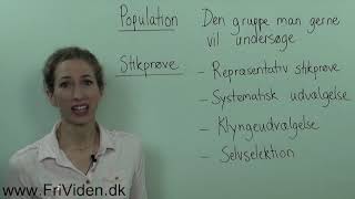 Statistik  Population og stikprøve [upl. by Anoved]