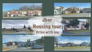 JBER military housing tour drive with me and see some of the homes on base [upl. by Ymled]