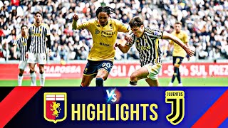 Juventus VS Genoa  Highlights  Italy Seria A  29 September 2024 [upl. by Nathalie]