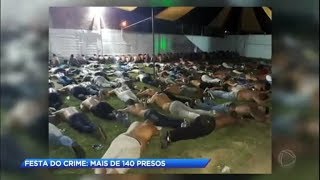 Operação prende 149 pessoas em festa da maior milícia do Rio [upl. by Rudolph]