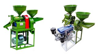 Best selling 6NF90 combined mini rice mill amp grain crusher machine [upl. by Hulbard]