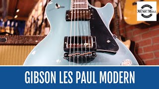 2020 Gibson Les Paul Modern  Faded Pelham Blue  DEMO [upl. by Anillehs551]