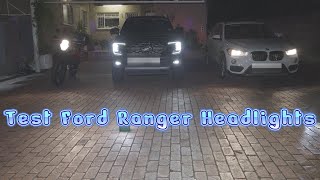 We Tried out the New Ford Ranger Led Headlights [upl. by Alol432]