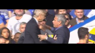 Arsene Wenger vs José Mourinho FIGHT  Chelsea vs Arsenal 10 Premier League 05102014 HD [upl. by Aronek]