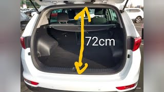 KIA Sportage boot dimensions 2017  2022 CarGuruDIY [upl. by Henn]