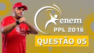 RELAÇÕES ECOLÓGICAS  ENEM PPL 2016  questão 05 [upl. by Tiena727]